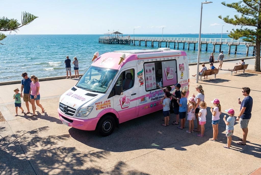 Ice Cream Van at Redcliffe Jetty