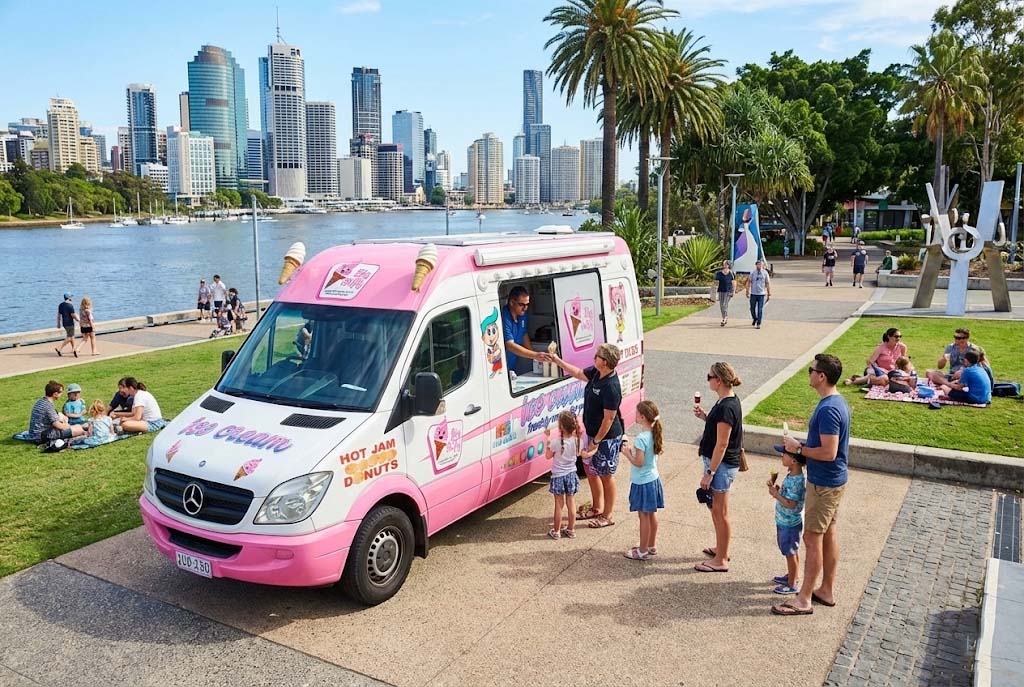 Ice cream van at South Bank Parklands